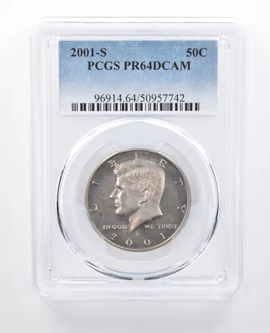 2001-S Kennedy Half Dollar PR64 DCAM PCGS Beautiful Tone *8134