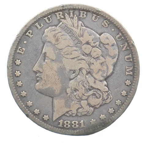 Early - 1881 Morgan Silver Dollar - 90% US Coin *959