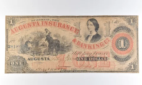 1861 $1 Augusta GA Augusta Insurance & Banking Co Obsolete Note *8319