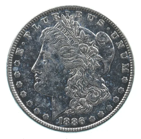 Early - 1886 Morgan Silver Dollar - 90% US Coin *660