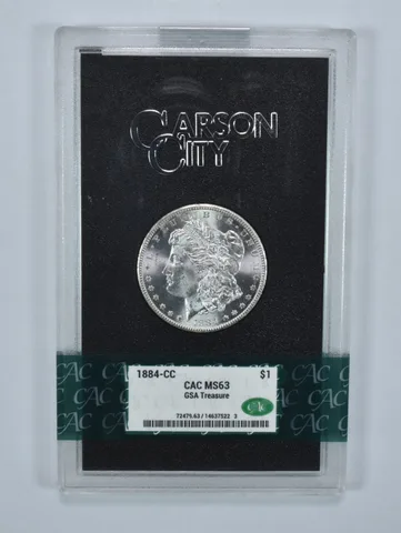1884-CC Morgan Silver Dollar GSA Treasure MS63 CAC CACg