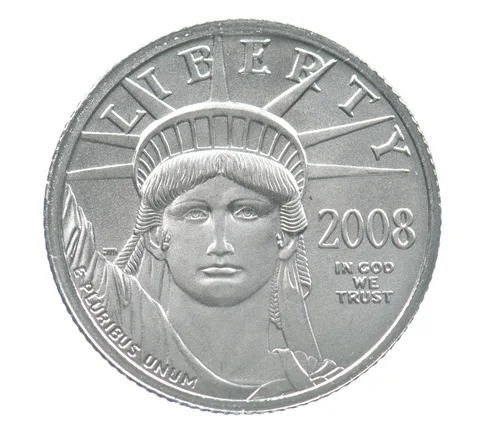 2008 $25 American Platinum Eagle 1/4 Oz Platinum *5317
