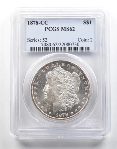 1878-CC Morgan Silver Dollar MS62 PCGS a4055