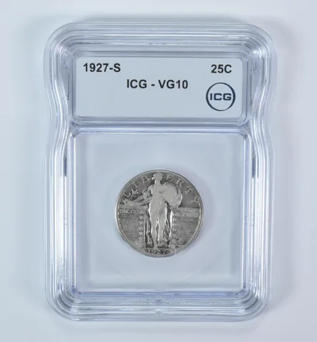1927-S Standing Liberty Quarter VG10 ICG