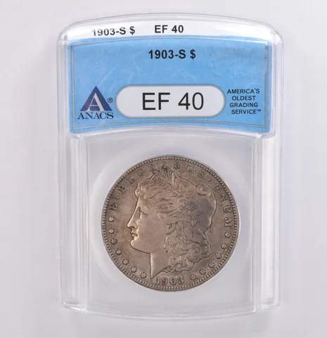 1903-S Morgan Silver Dollar EF40 ANACS Beautiful Tone *8911