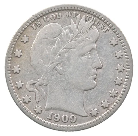 1909-D Barber Quarter *6668