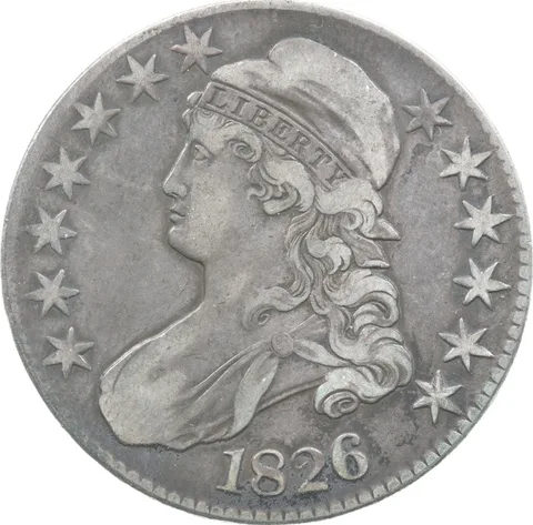 1826 Capped Bust Half Dollar *7580