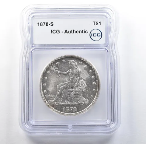 1878-S Seated Liberty Trade Dollar Authentic ICG *3048