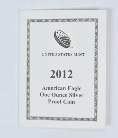 COA 2012-W American Silver Eagle Proof