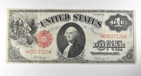 1917 $1 Legal Tender Large Note Red Seal *2879