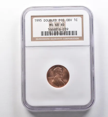 1995 Lincoln Memorial Cent Doubled Die Obverse MS68 RD NGC a2219