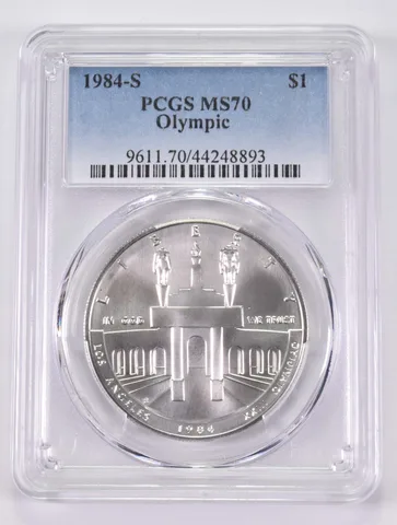 1984-S Olympics LA Commemorative Silver Dollar MS70 PCGS