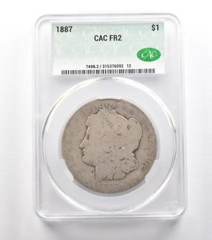 1887 Morgan Silver Dollar FR2 CAC Lowball *0898
