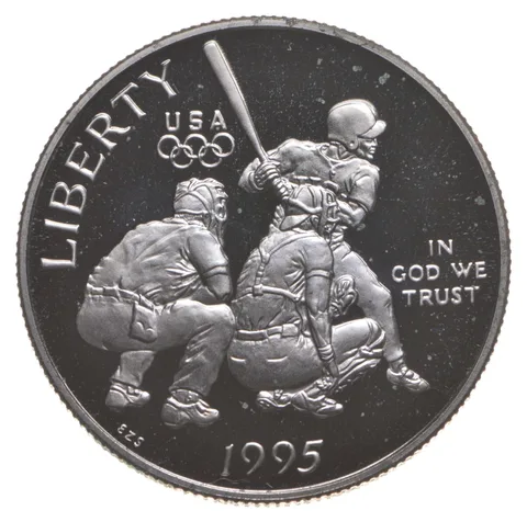 1995 Proof Olympic Baseball Commemorative Half Dollar