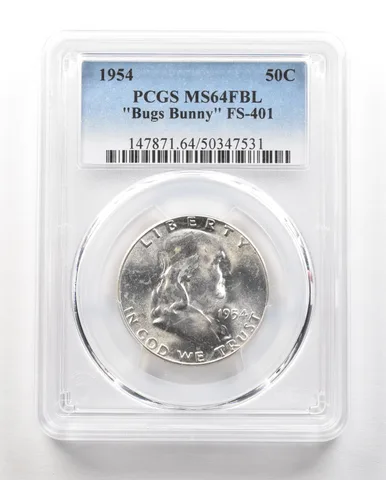 1954 Franklin Half Dollar Bugs Bunny FS-401 MS64 FBL PCGS a4856