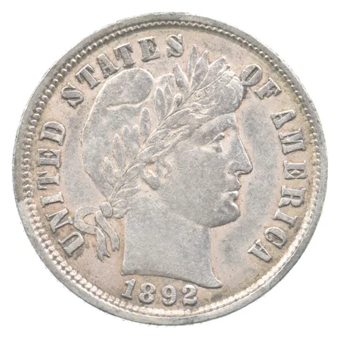 1892 Barber Dime *7512