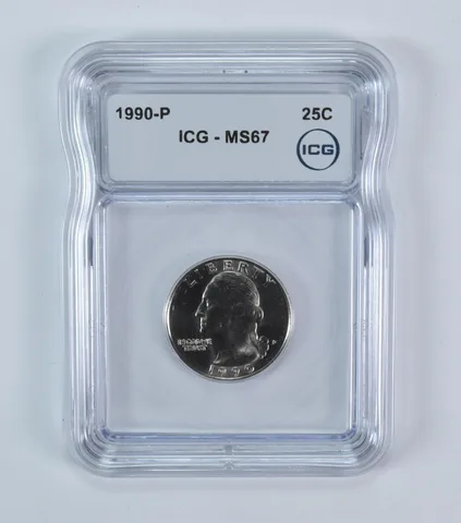 1990-P Washington Quarter MS67 ICG