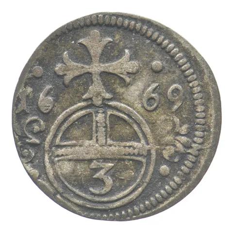 1669 Austria 3 Pfennig a6444