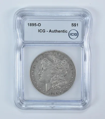 1895-O Morgan Silver Dollar Authentic ICG a6007
