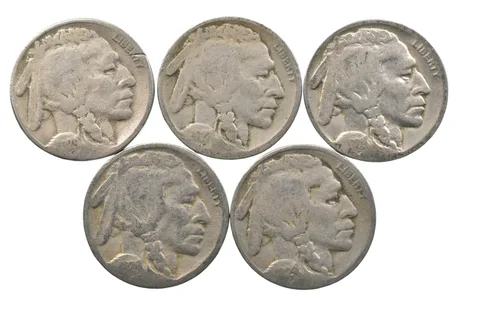 BETTER Lot 1929-S 1927-D 1928-D 1928-S 1929-S Buffalo Nickel Collection *121