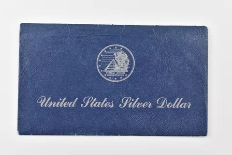 OGP Blue Envelope for US Silver Dollar Peace or Morgan GSA Empty - NO COIN