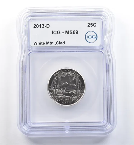 2013-D Washington Quarter ATB White Mountain Clad MS69 ICG *6028