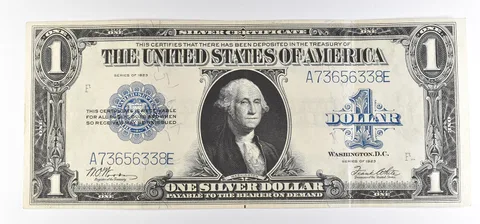 1923 $1 Silver Certificate Large Note Blue Seal FR#238 *0834