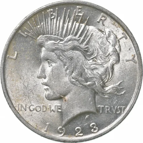 1923 Peace Silver Dollar VAM 1A1 Whisker Jaw *5485