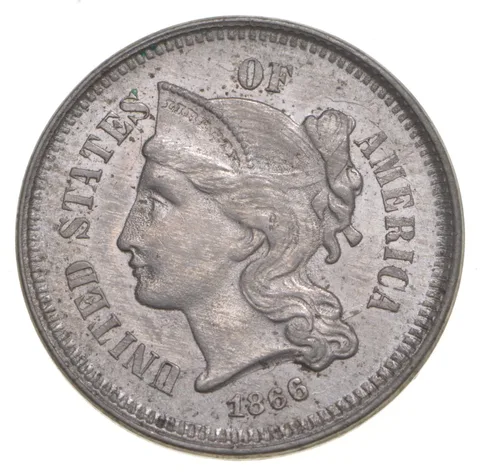 1866 Nickel Three-Cent Piece a2624