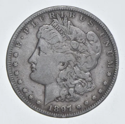 Early - 1897-S Morgan Silver Dollar - 90% US Coin *820