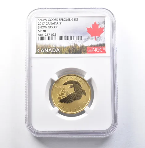 2017 Canada 1 Dollar Snow Goose Specimen Set Snow Goose SP70 NGC *5933