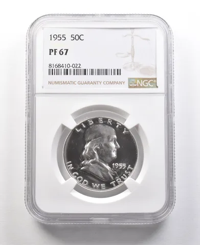 1955 Franklin Half Dollar PF67 NGC Great Contrast a8950