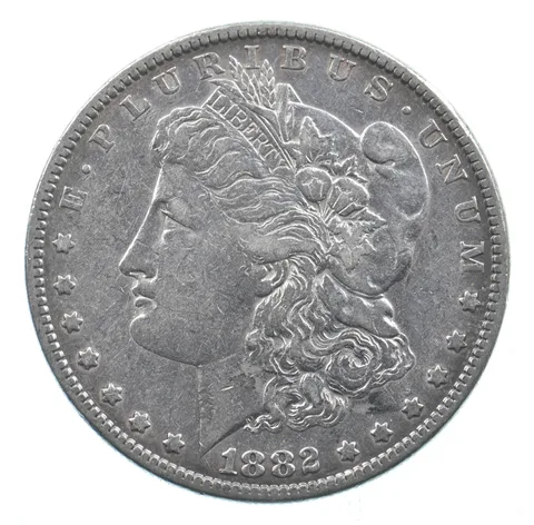 Early - 1882 Morgan Silver Dollar - 90% US Coin *918