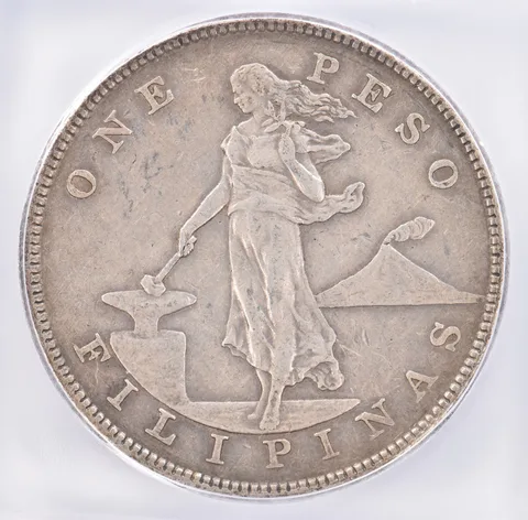 1903 S Philippines Peso VF35 ICG Beautiful Tone *1907