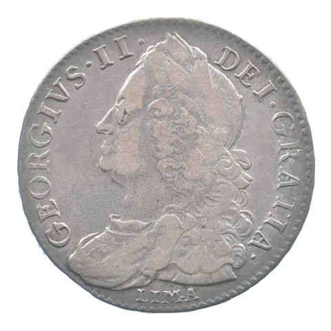 (1727-1760) Great Britain Half Crown *6531