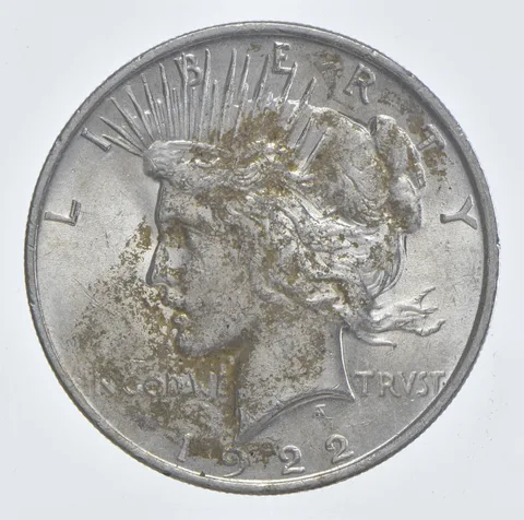 1922 Peace Silver Dollar Estate Coin Collection *268