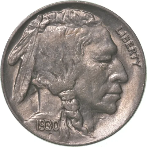 1930-S Indian Head Buffalo Nickel a8270