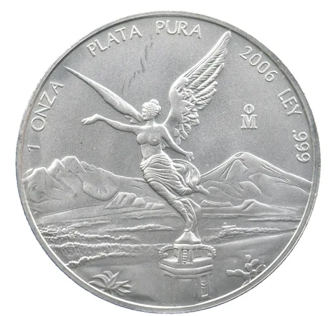 2006 Mo Mexico 1 Onza Silver Libertad *9469