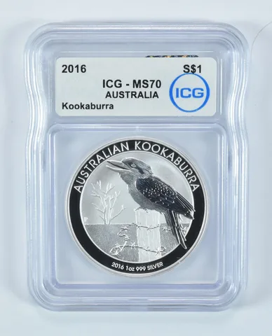 2016 Australia 1 Dollar Silver Kookaburra MS70 ICG
