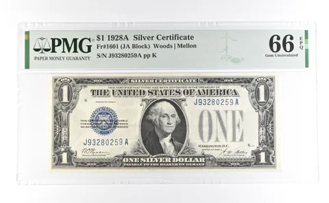 1928 A $1 Silver Certificate Fr#1601 Gem Unc 66 EPQ PMG *7000