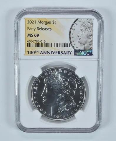 2021 Morgan Silver Dollar Early Releases MS69 NGC Special Label