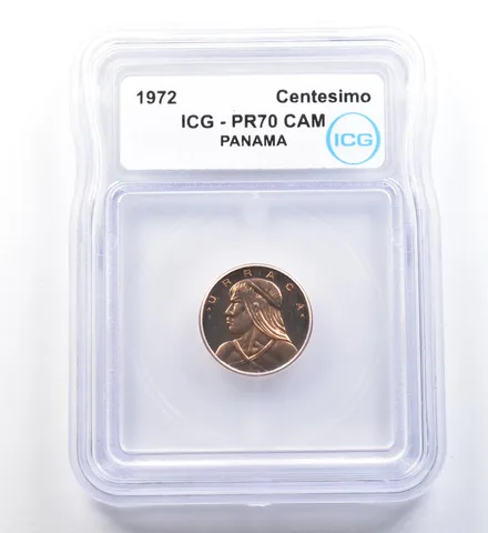 1972 Panama Centesimo PR70 CAM ICG *1113