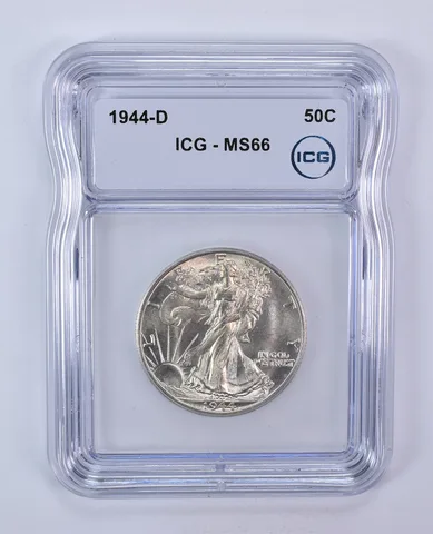 1944-D Walking Liberty Half Dollar MS66 ICG