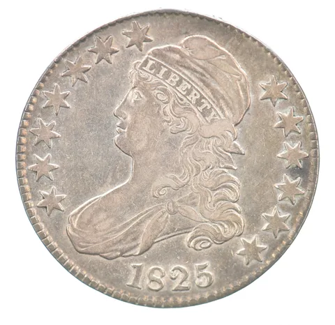 1825 Capped Bust Half Dollar Nice Tone a2825