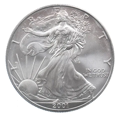 Better Date 2001 American Silver Eagle 1 Troy Oz .999 Fine Silver *620