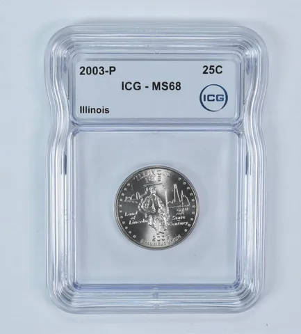 2003-P Washington State Quarter Illinois MS68 ICG