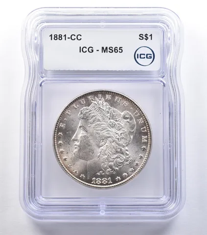 1881-CC Morgan Silver Dollar MS65 ICG *9567