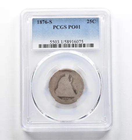 1876-S Seated Liberty Quarter PO01 PCGS Lowball *9453