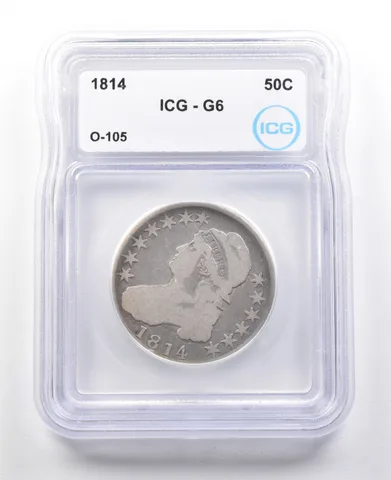 1814 Capped Bust Half Dollar O-105 G6 ICG a3086