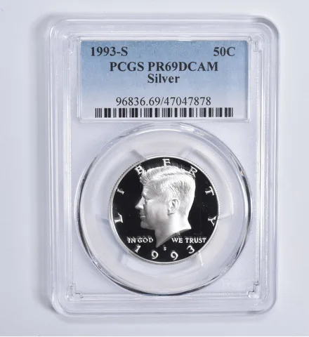 1993-S Kennedy Half Dollar Silver PR69 DCAM PCGS Blue Lbl